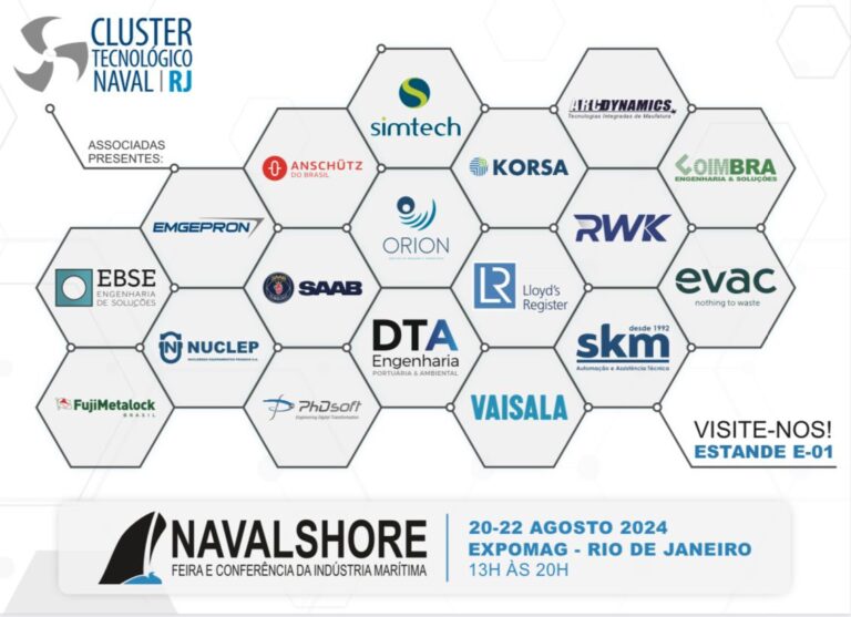 Read more about the article O Cluster Tecnológico Naval do Rio de Janeiro participará da Navalshore 2024.