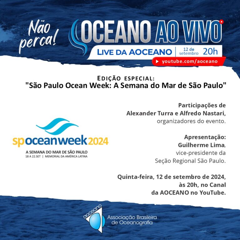 Read more about the article Live da São Paulo Ocean Week: A semana do mar de São Paulo.