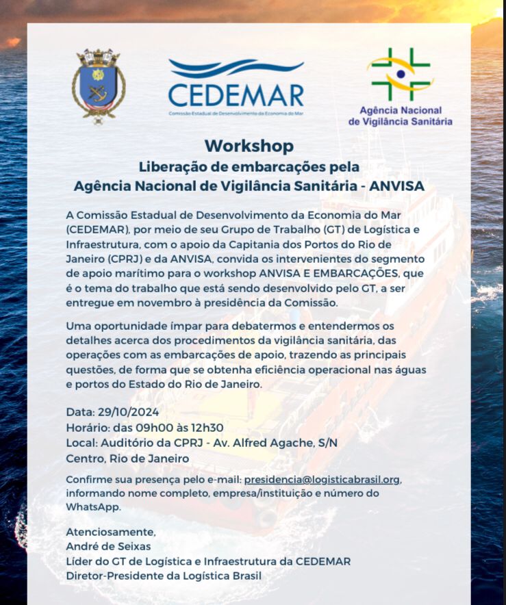 Leia mais sobre o artigo Workshop ANVISA e Embarcações